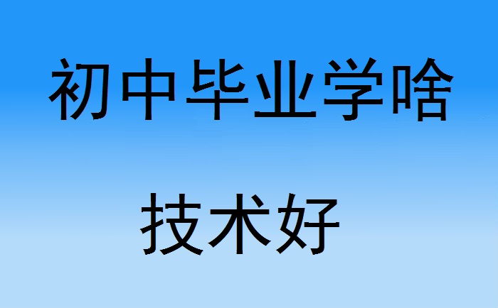 初中畢業(yè)學(xué)啥技術(shù)好