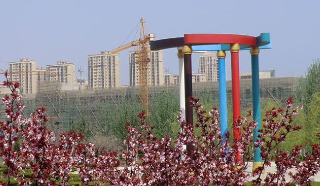 煙臺(tái)城府校園一角