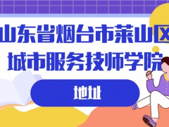 山東省煙臺(tái)市萊山區(qū)城市服務(wù)技師學(xué)院地址