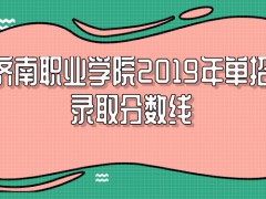 濟南職業(yè)學院2019年單招錄取分數(shù)線-山東單招網(wǎng)