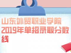 山東外貿(mào)職業(yè)學院2019年單招錄取分數(shù)線-山東單招網(wǎng)