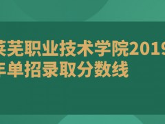 萊蕪職業(yè)技術學院2019年單招錄取分數(shù)線-山東單招網(wǎng)