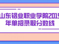 山東鋁業(yè)職業(yè)學院2019年單招錄取分數(shù)線-山東單招網(wǎng)