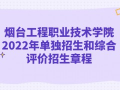 煙臺(tái)工程職業(yè)技術(shù)學(xué)院2022年單獨(dú)招生和綜合評(píng)價(jià)