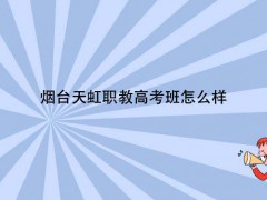 煙臺天虹職教高考班怎么樣