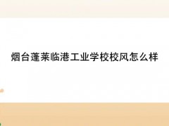 煙臺(tái)蓬萊臨港工業(yè)學(xué)校校風(fēng)怎么樣