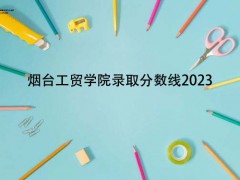 煙臺工貿(mào)學院錄取分數(shù)線2023